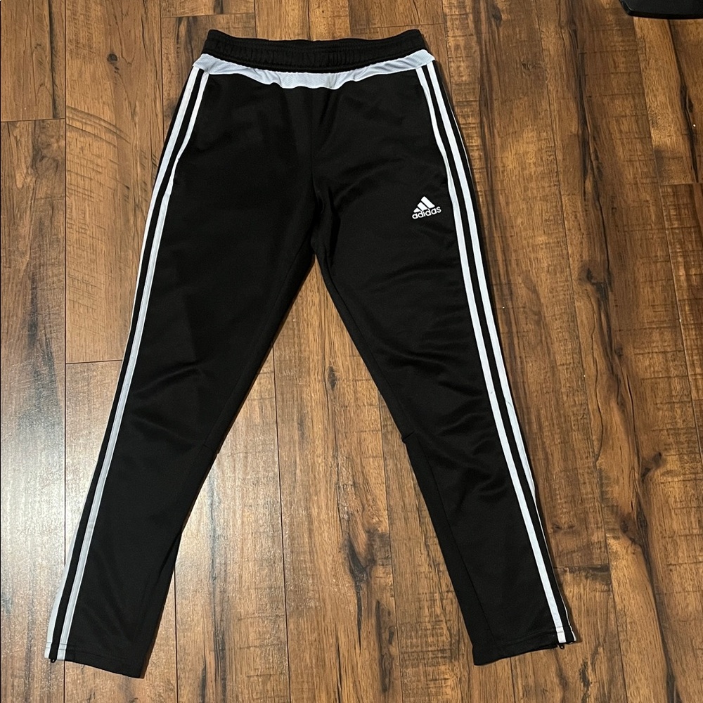 Boy’s Black/White Adidas Pants